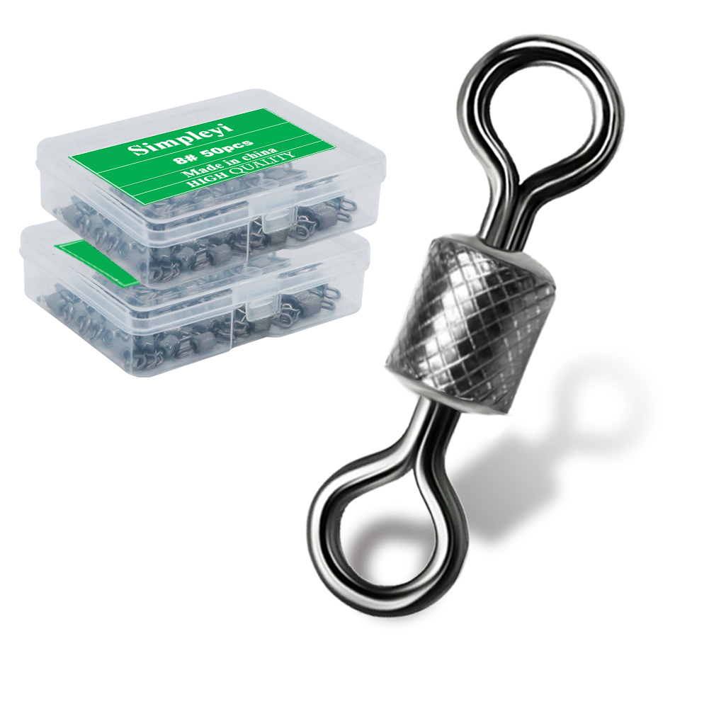 Fishing Hook Circle - 50-100pcs/box Fishing Swivel 4/0#-14# Sizes Solid