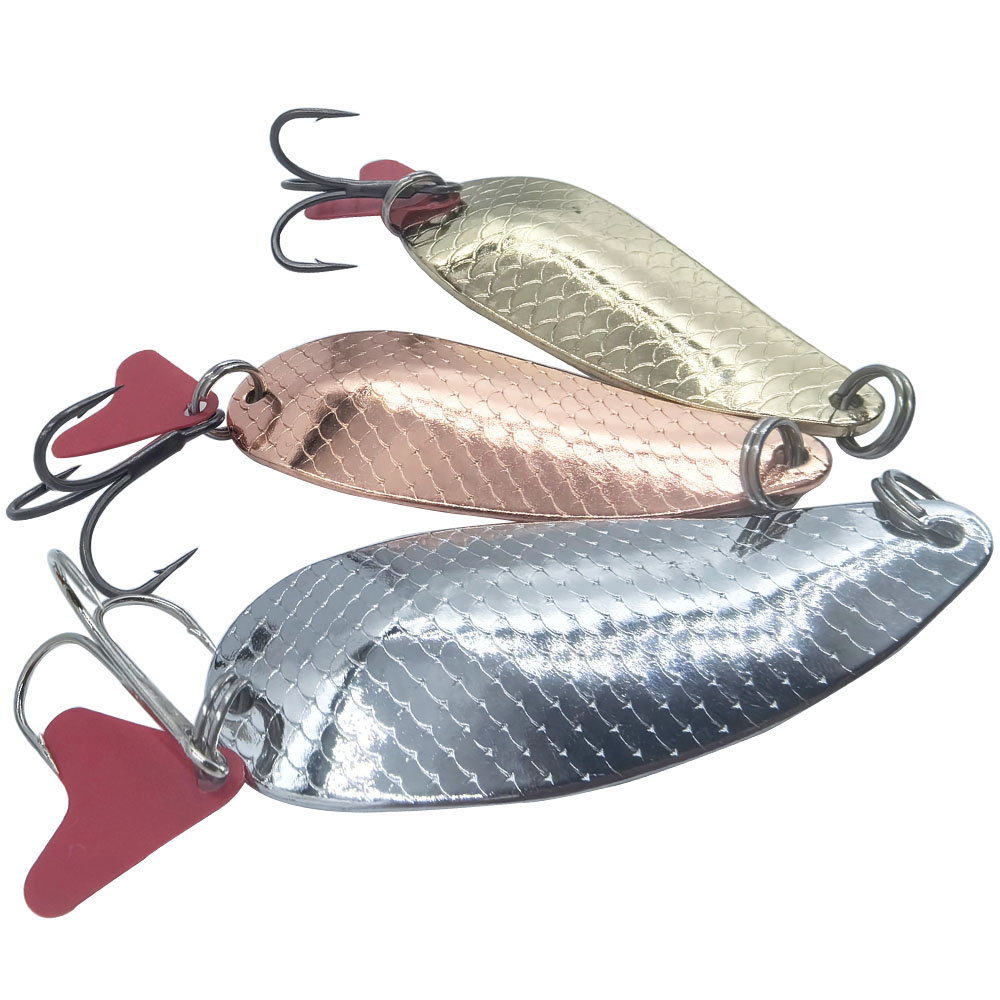 Fishing Hook Treble - Trout Fishing Spoons Lure Silver Gold