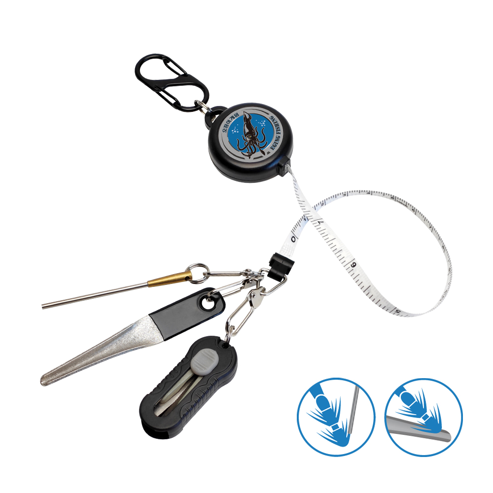 Fishing Hook Stainless Steel - 4in1 Eging Fishing Kit Retractor 100cm