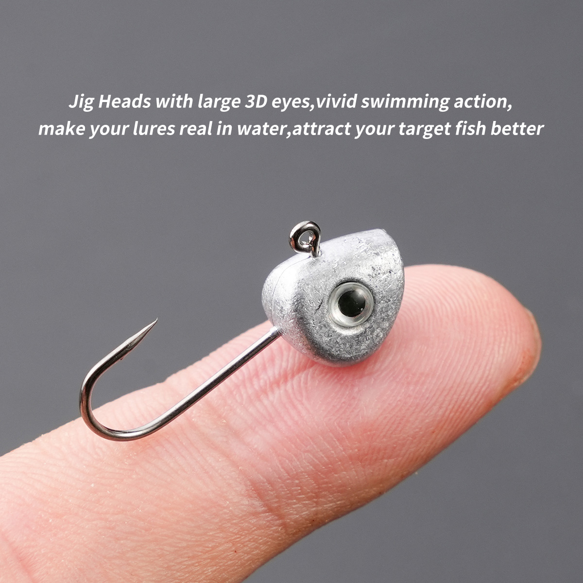 10pcs Mini Jig Head Hook 3D Ey - огляд і ціна Fishing Hook Size