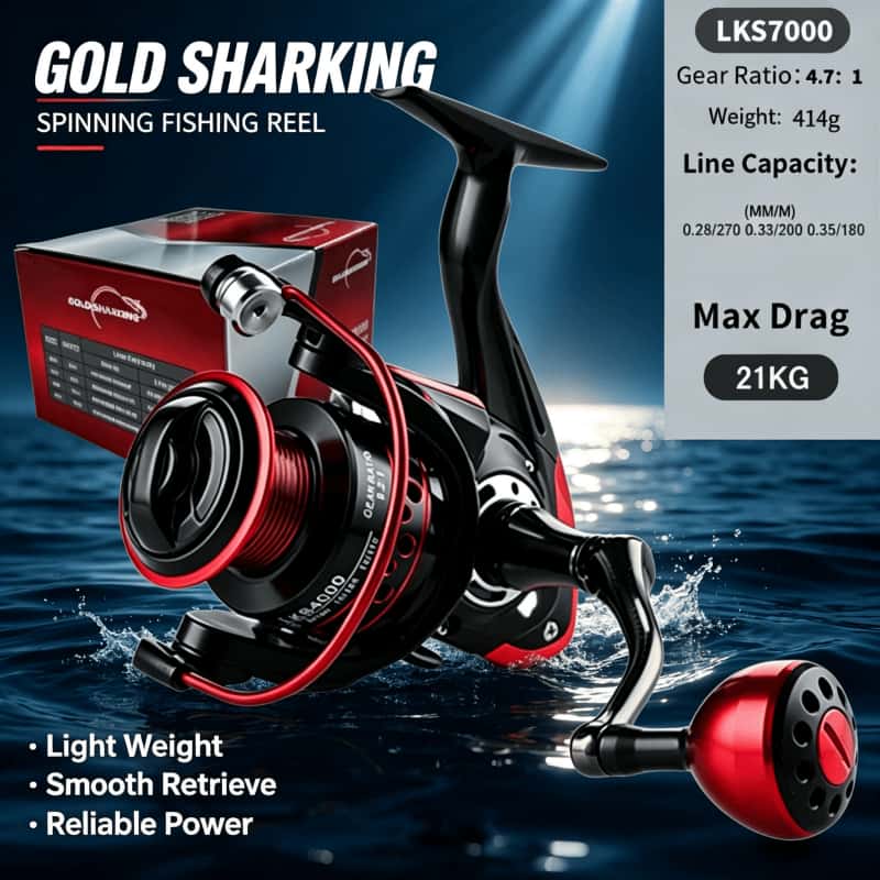 GOLD SHARKING-Spinning Reel, M - огляд і ціна Daiwa Reel Fuego