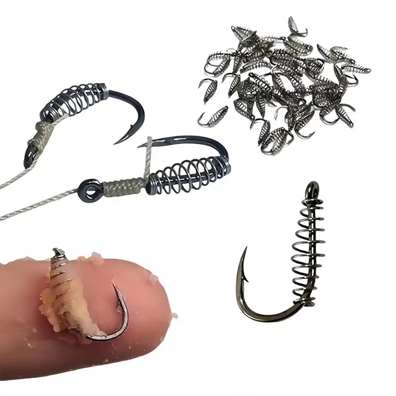 10-60PCS High Carbon Steel Spr - огляд і ціна Fishing Hook Circle