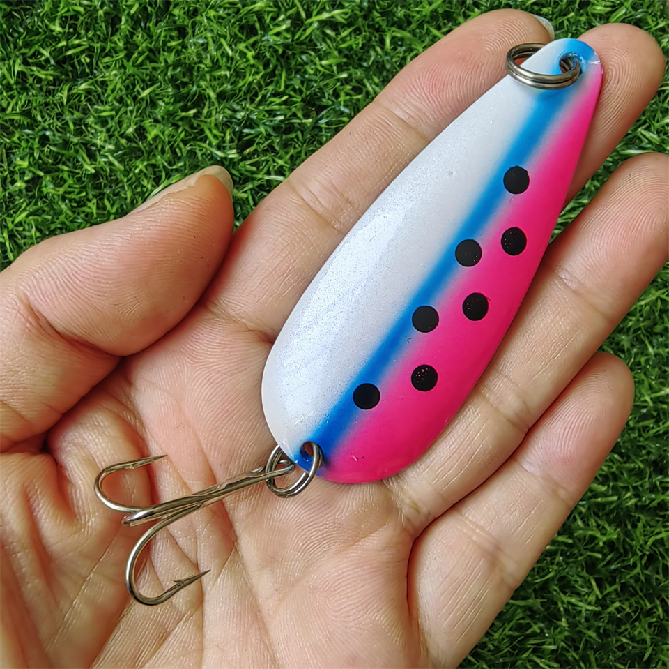 1PCS Spinner Spoon Lure 27G 19 - огляд і ціна Fishing Hook Treble