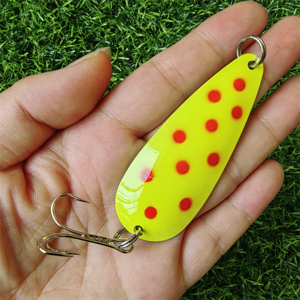 1PCS Spinner Spoon Lure 27G 19 - огляд і ціна Fishing Hook Treble