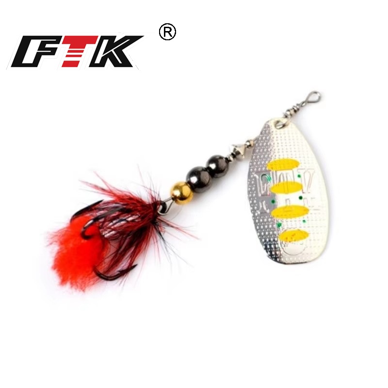 FTK Metal Fishing Lure Spinner - огляд і ціна Fishing Hook Treble
