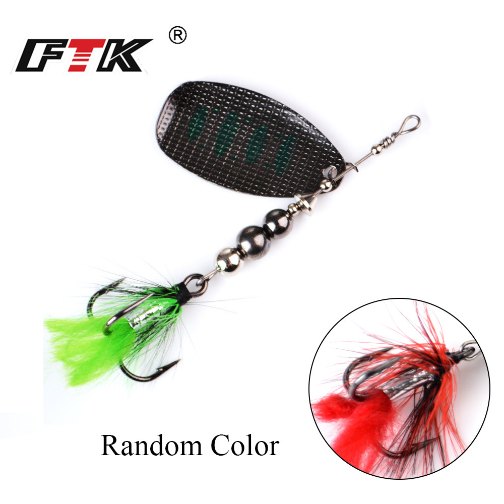 FTK Metal Fishing Lure Spinner - огляд і ціна Fishing Hook Treble