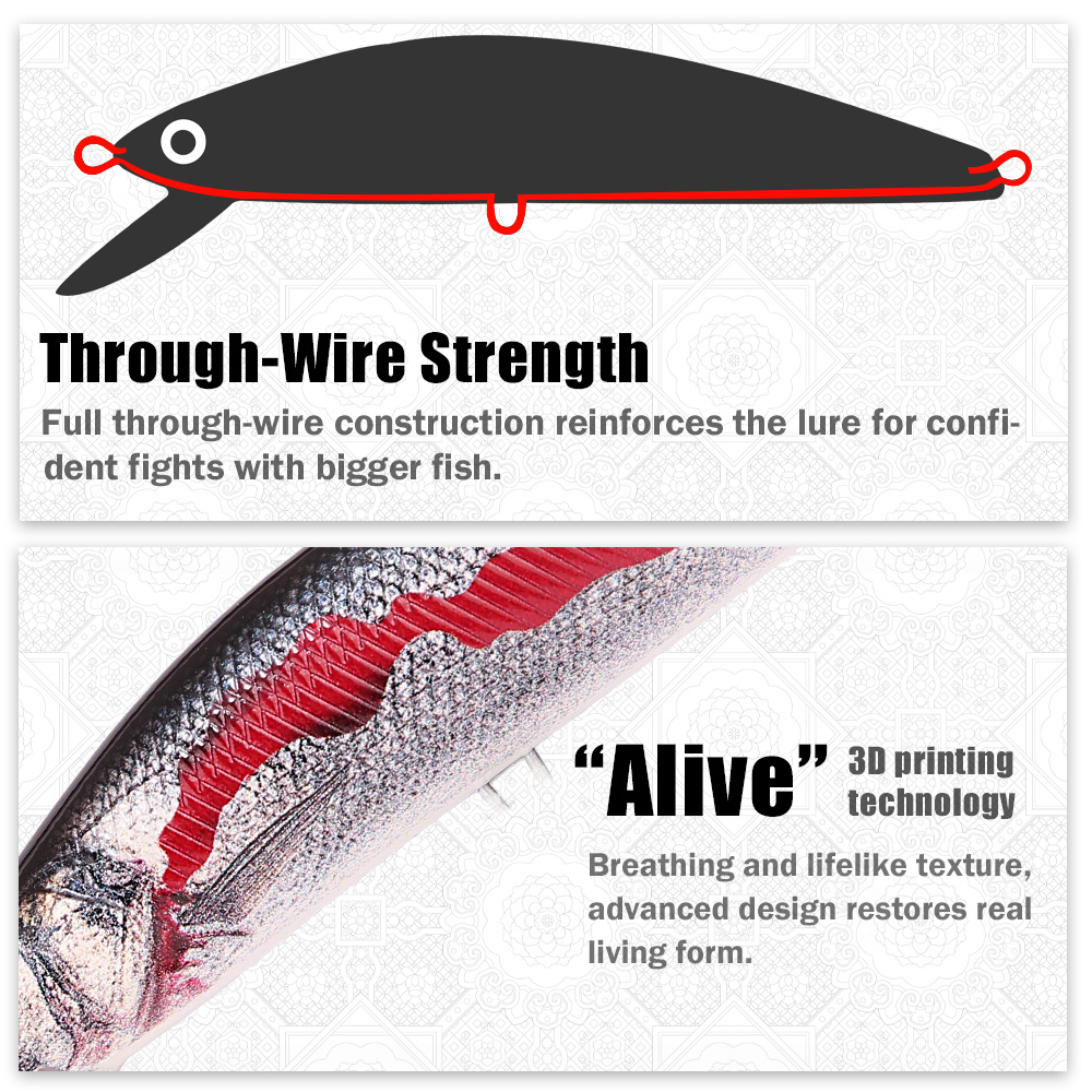 B&U 12cm Through Wire Sinking  - огляд і ціна Fishing Hook Treble