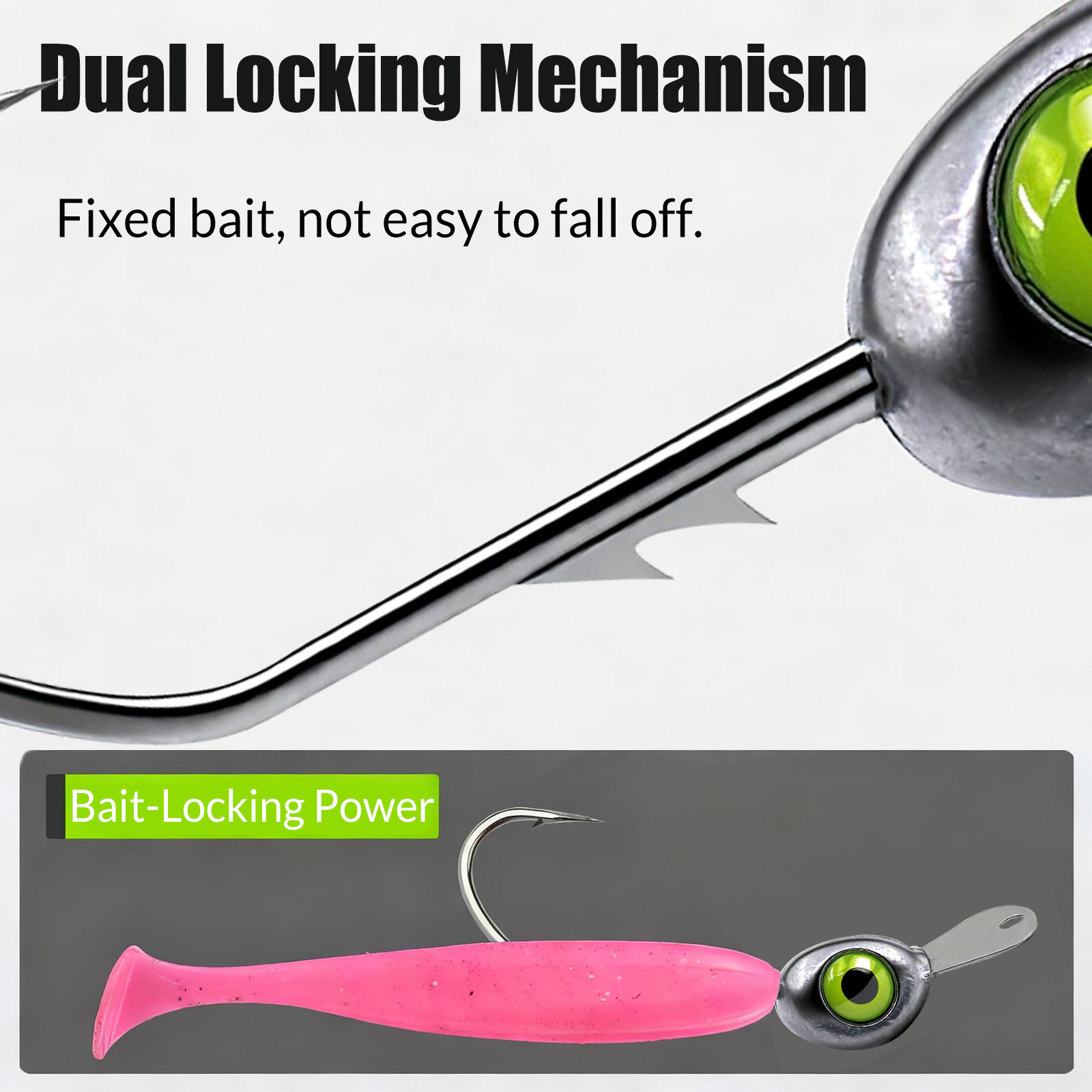9KM Shaky Head Jigs Hook with  - огляд і ціна Fishing Hook Weedless