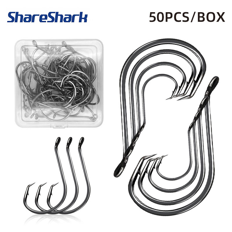 ShareShark 50pcs/box 7384 High - огляд і ціна Fishing Hook Circle