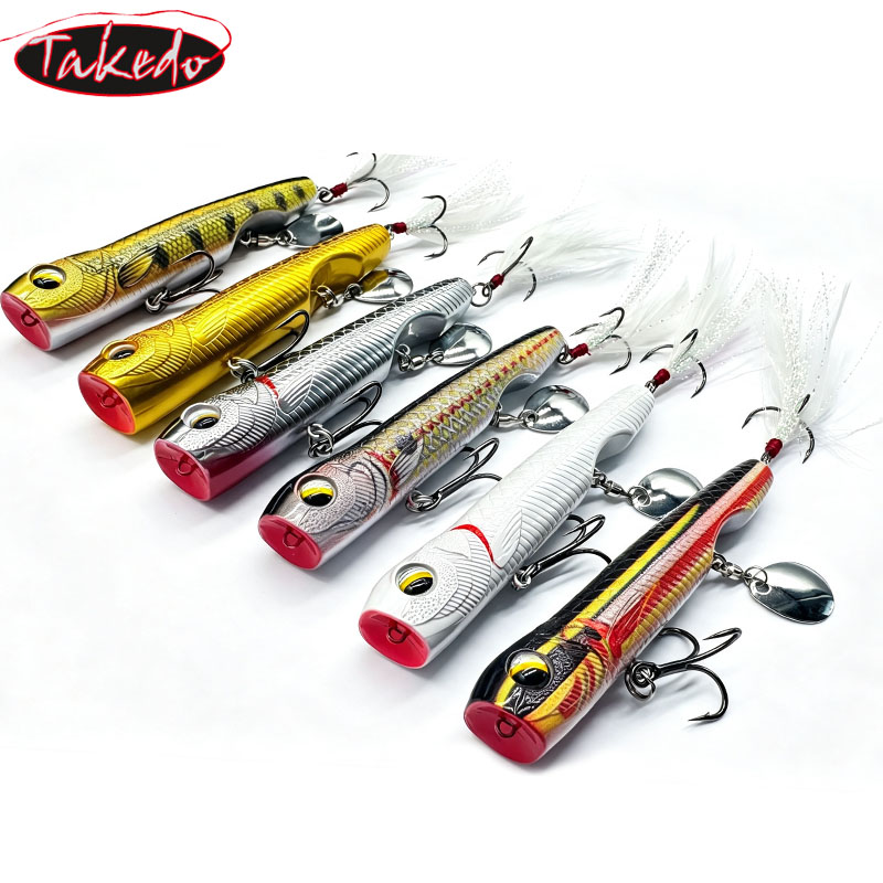 TAKEDO 10G Top Water Popper Fi - огляд і ціна Fishing Hook Treble