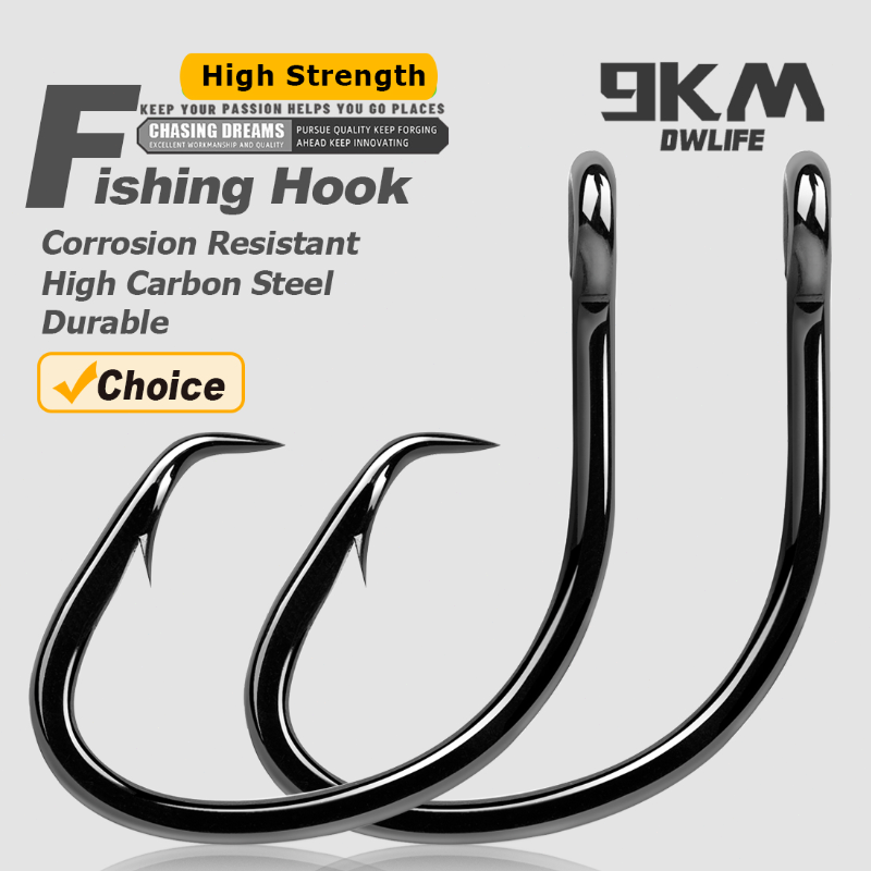 9KM Circle Hooks 25~50Pcs Salt - огляд і ціна Fishing Hook Barbless
