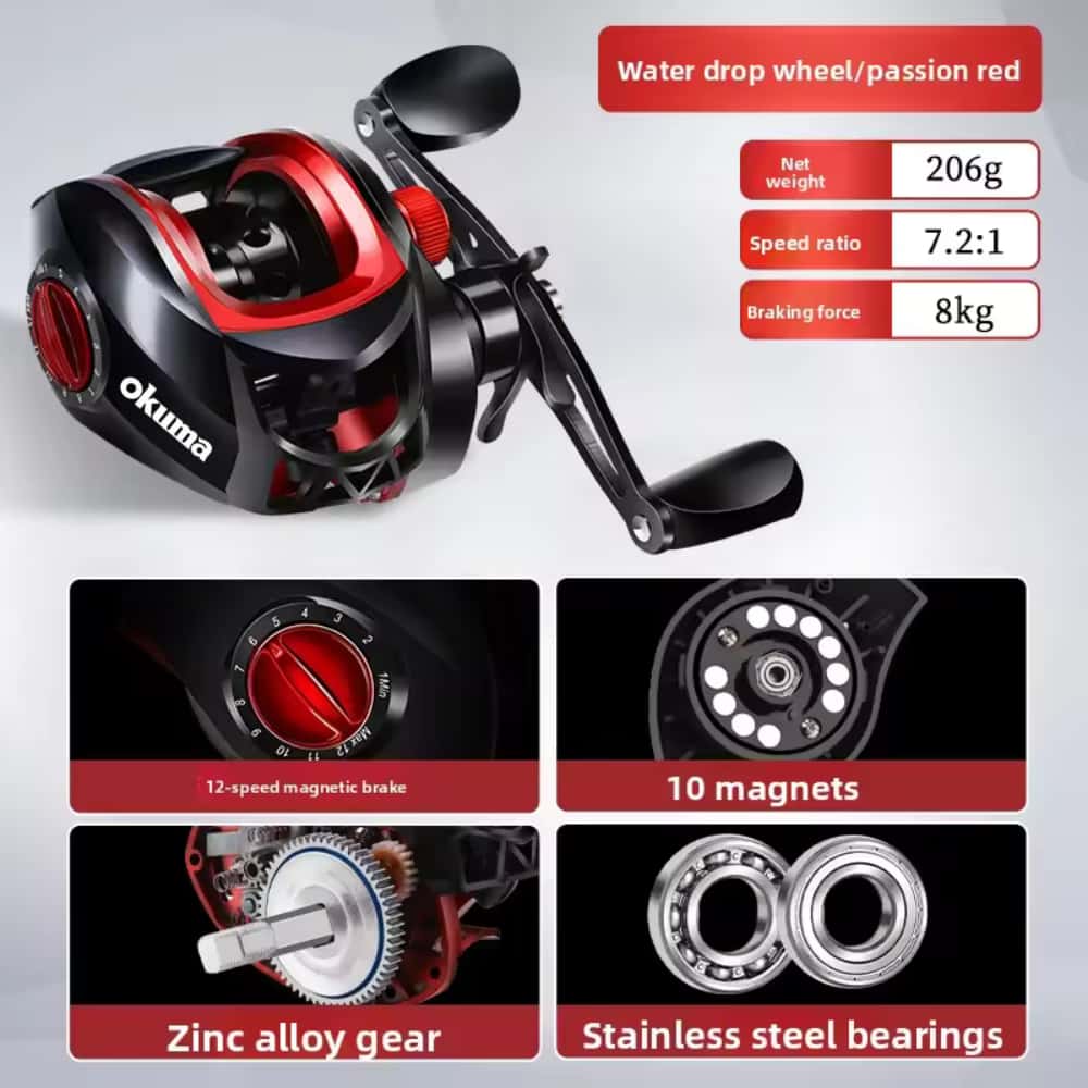 Okuma Baitcasting Fishing Reel - огляд і ціна Abu Garcia Reel Max