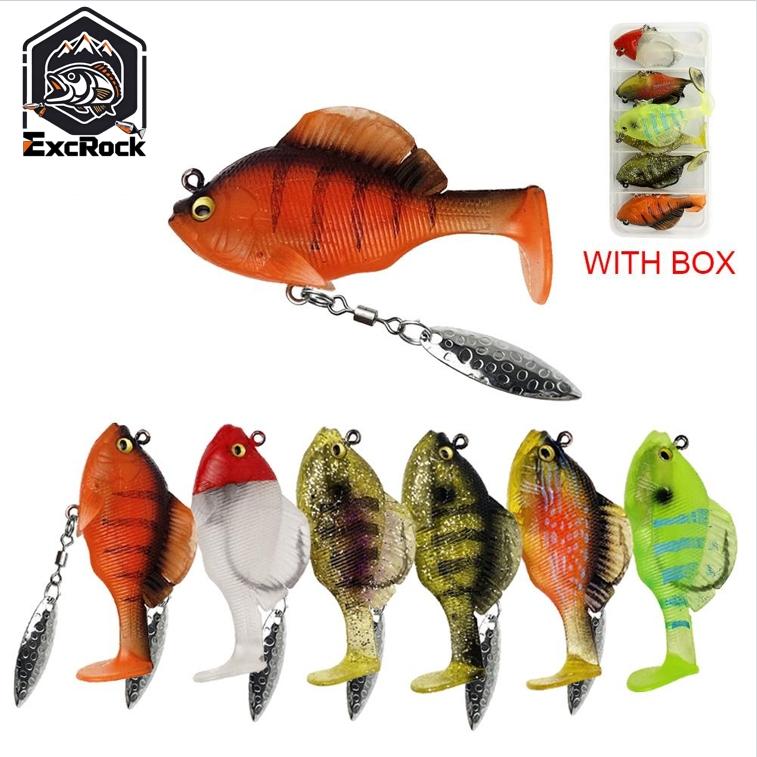 6Pcs Soft Fishing Lures Pre-Ri - огляд і ціна Fishing Hook Weedless