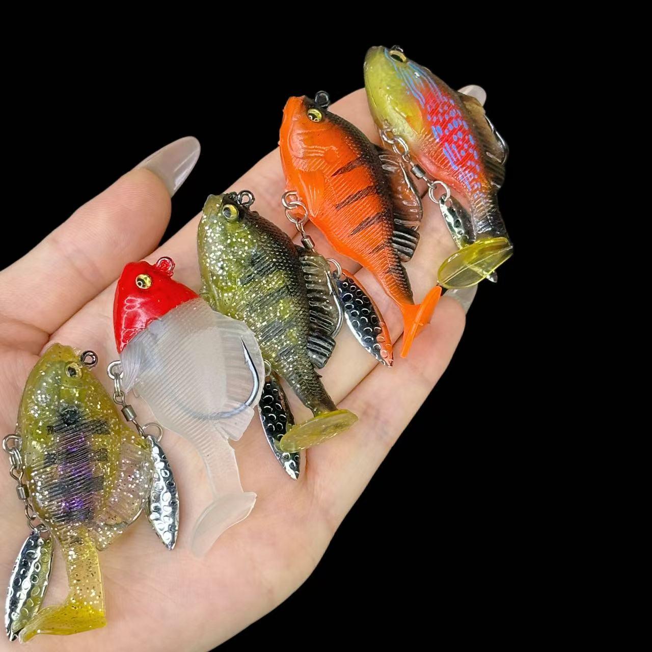 6Pcs Soft Fishing Lures Pre-Ri - огляд і ціна Fishing Hook Weedless
