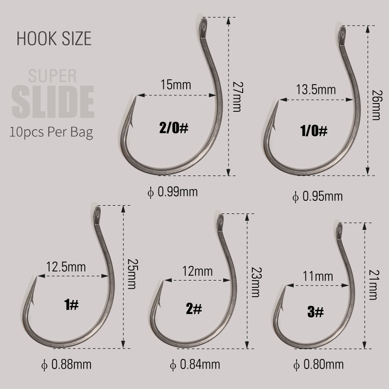 LUREHOLIC PTFE Super Slide Wac - огляд і ціна Fishing Hook Circle