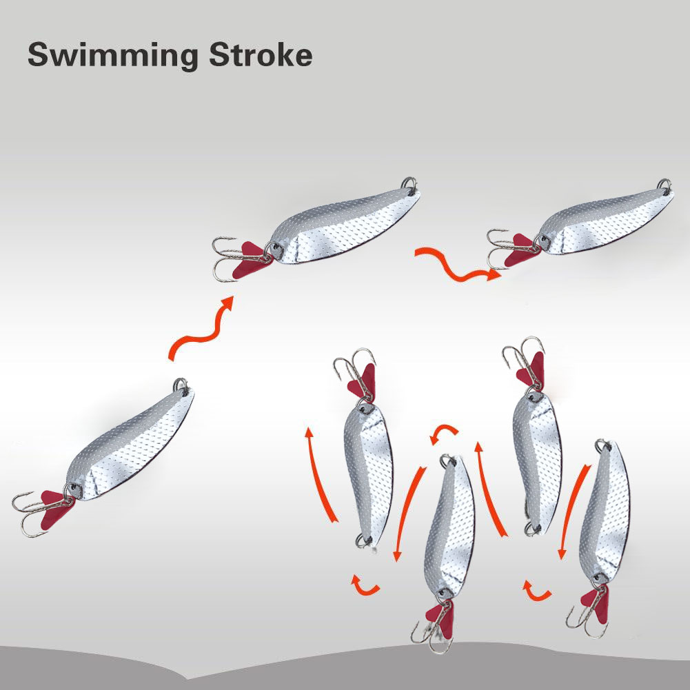 Trout Fishing Spoons Lure Silv - огляд і ціна Fishing Hook Treble