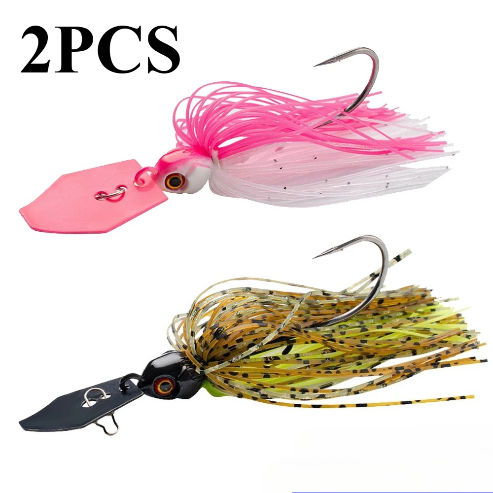 2Pcs Spinner Bait 7g/9g/12g/14 - огляд і ціна Fishing Hook Weedless
