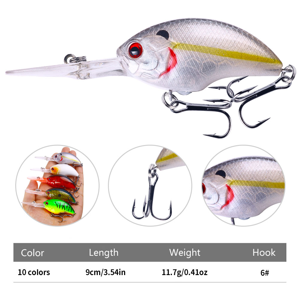 HENGJIA 11.7G 9CM Fishing Lure - огляд і ціна Fishing Hook Size